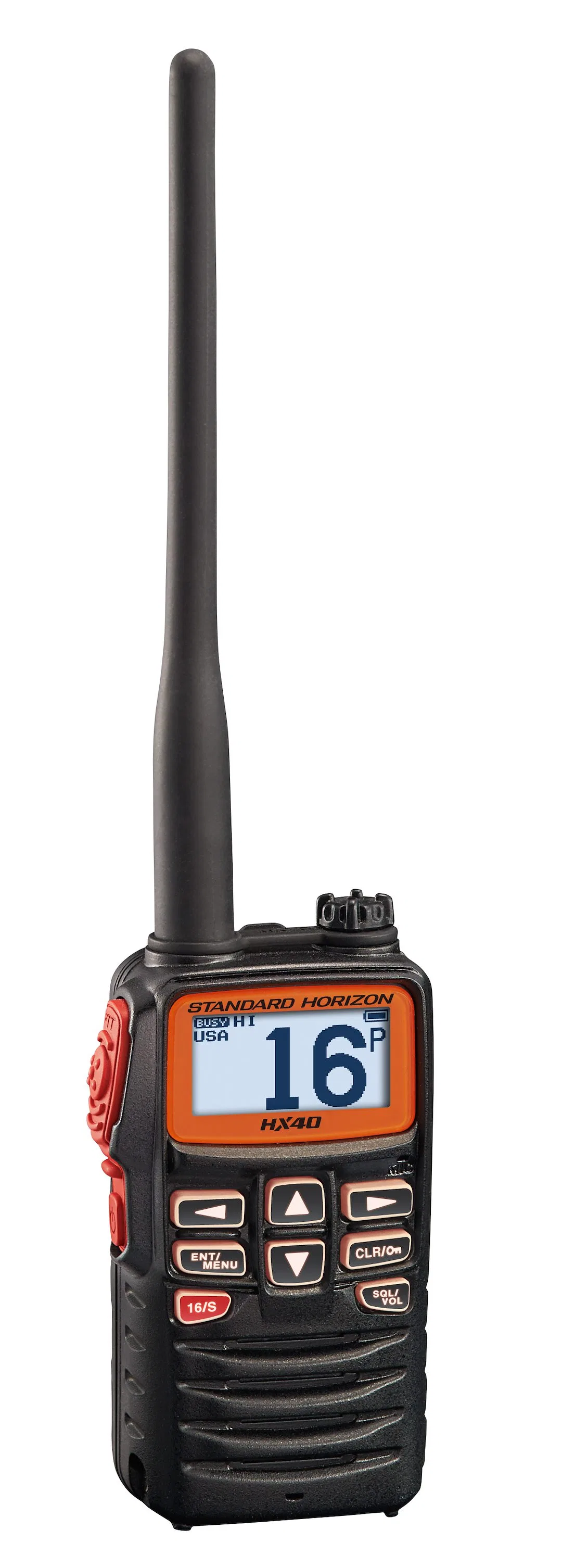 HX40 – STANDARD VHF Radio, Handheld 6 Watts NOAA Weather Channels With Alert Without GPS Capability Oversized Dot Mat...